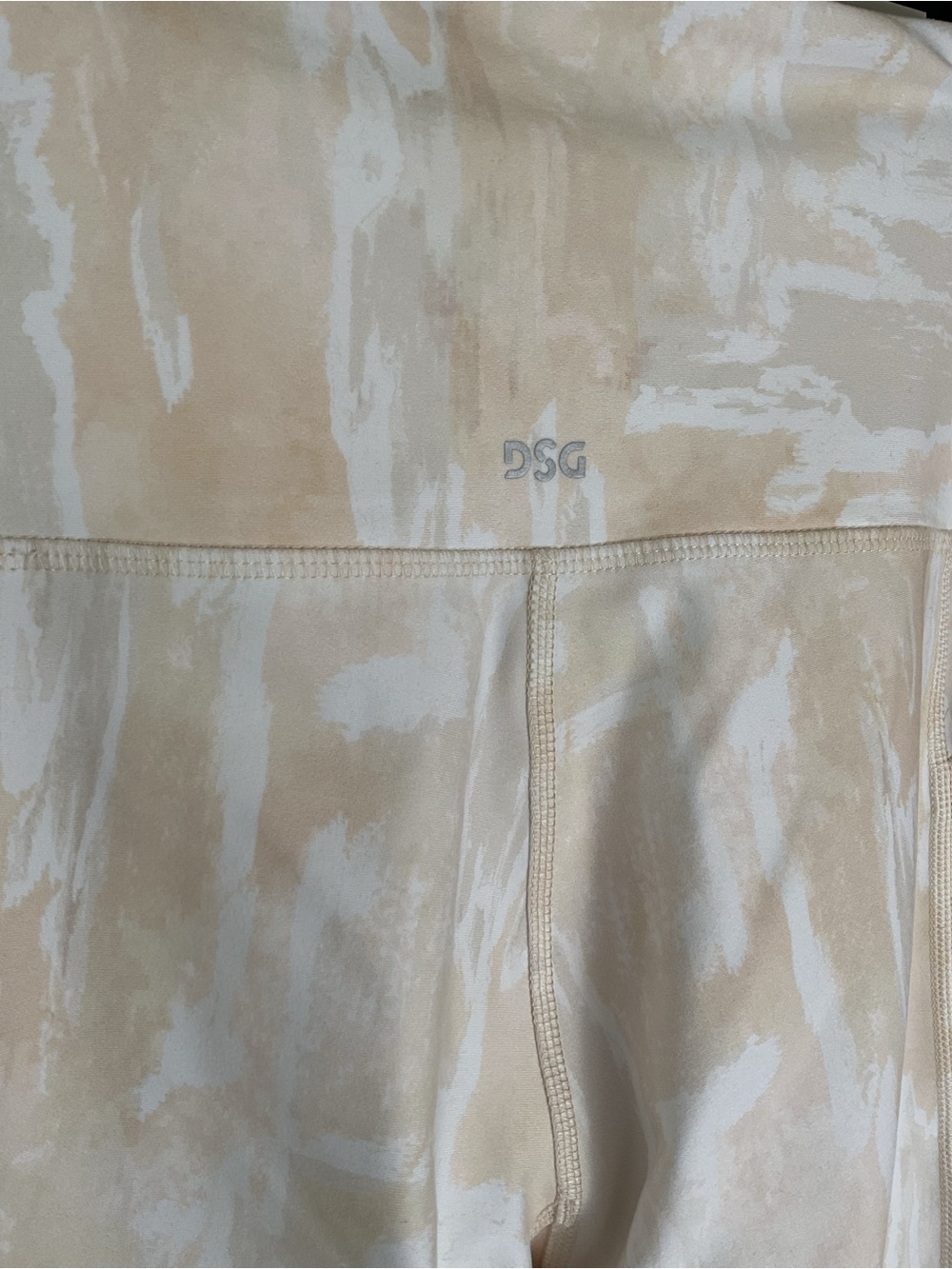 DSG High Rise Leggings Women’s Medium Beige Marble Yoga Gym Pocket Stretch - Picture 5 of 7